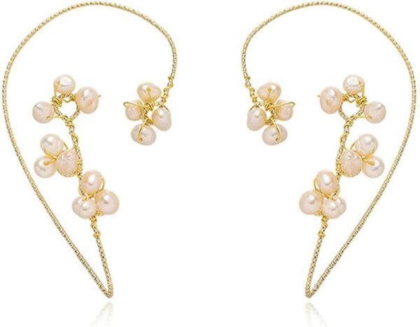 Flower Cuff Earrings